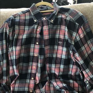 Vineyard Vines Flannel Button Down Shirt size L